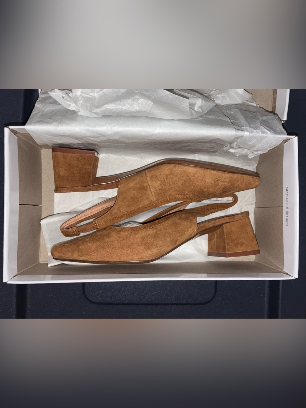 NEW J.Jill Suri Slingback Heels in Cognac For Women's Size 7